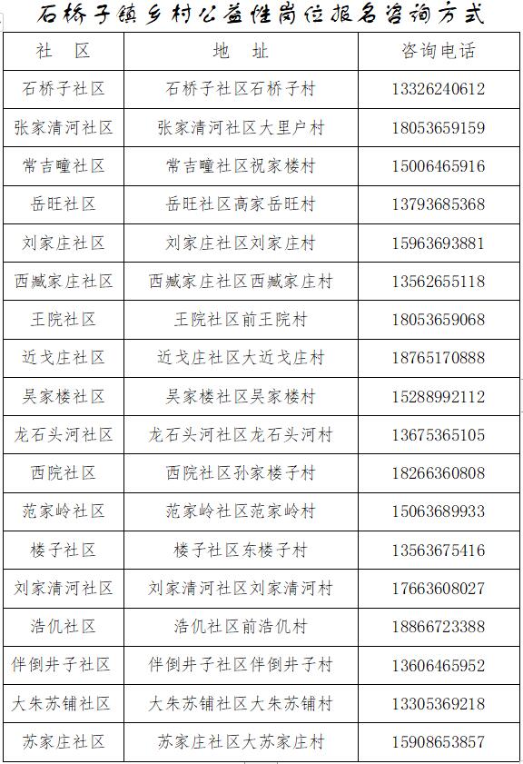 石桥子镇乡村公益性岗位报名咨询方式.jpg